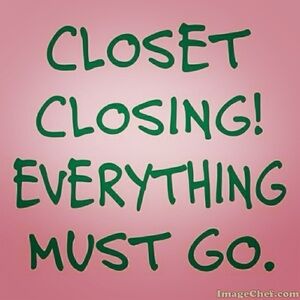Closet Closing Sale Announcement